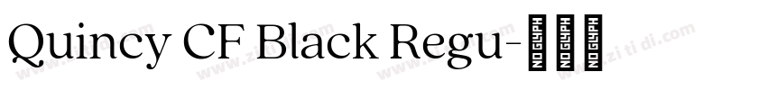 Quincy CF Black Regu字体转换